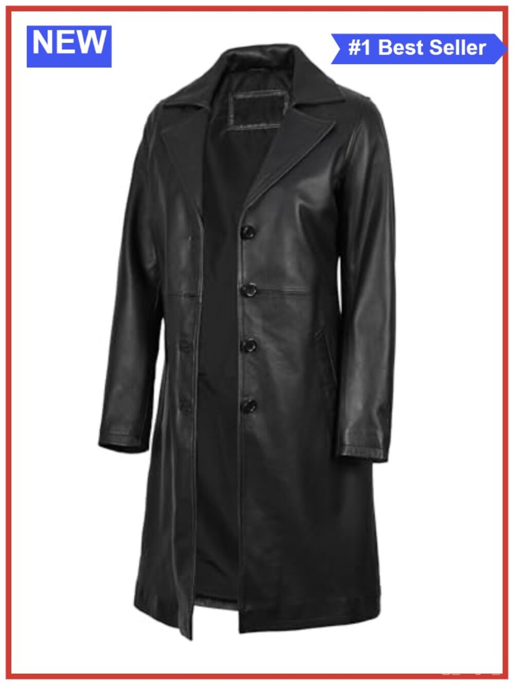 Lambskin Real Long Leather Jacket Women Casual Car Coat Button Spread Collar